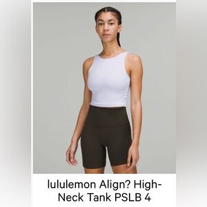 Lululemon Align High-Neck Tank Top Pastel Blue
